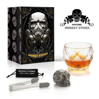 Coffret Verre Whisky Tête de Mort