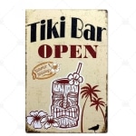 Plaque de Decoration de Bar Tiki 2