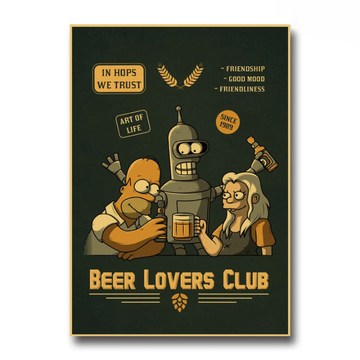 Poster Deco Kraft Beer Lovers