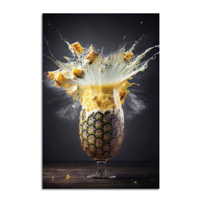 Tableau Cocktail Ananas Explosif